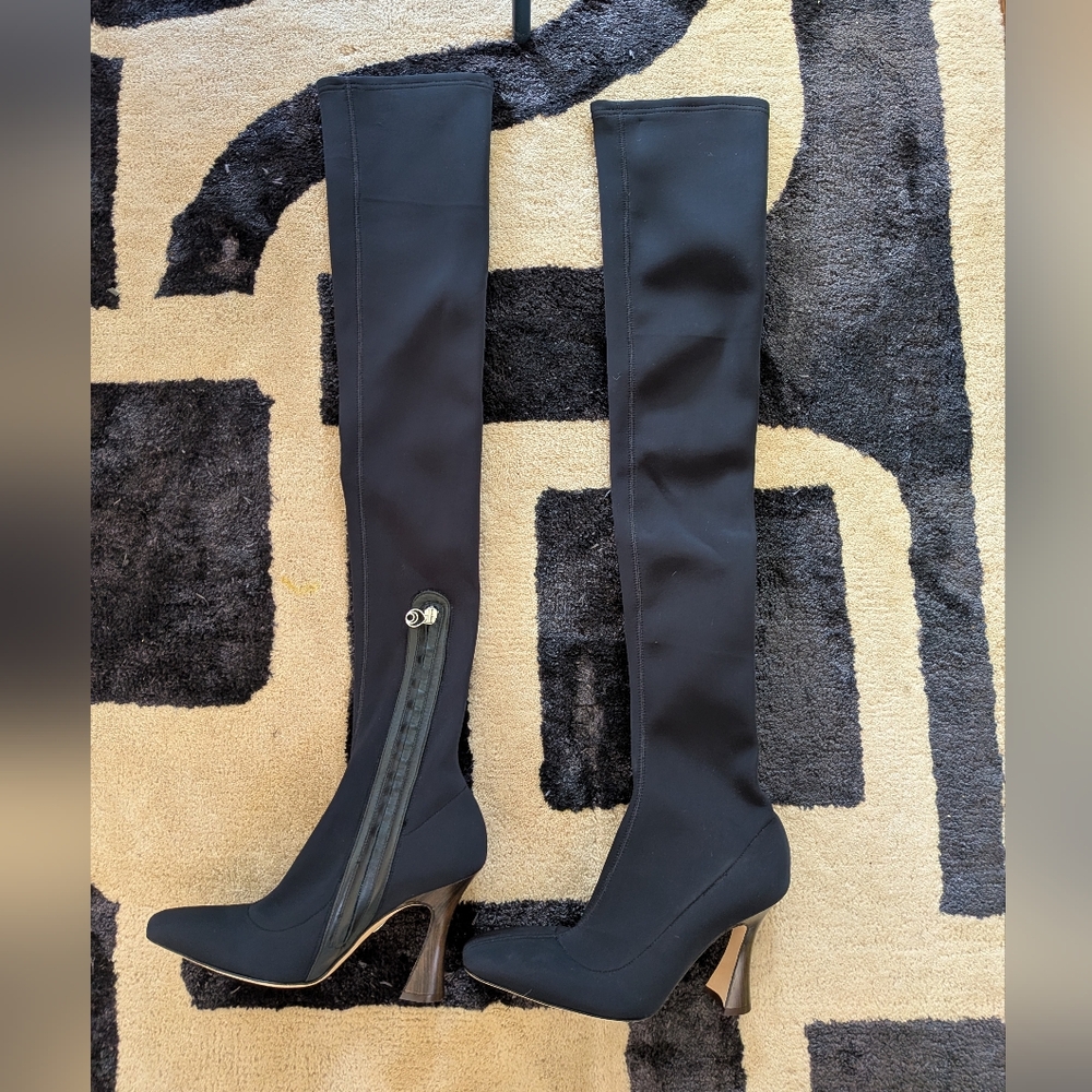 Brother Vellies Sleek Black Over-the-Knee Boots